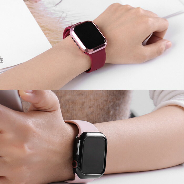 Apple Watch 専用 アップルウオッチ 保護ケース 5 4 3 2 1　38/40mm 42/44mm iwatch ソフトタイプ　クリアケース 透明 黒 ピンク　ゆうパケット対応　zakka203