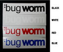 yBUG WORMzoO[@LOGO STICKER@SXebJ[^20~4.5cm^4J[