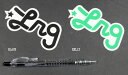 【LRG】エルアールジー WESTRN SCRPT STICKER 3.75” ステッカー/約6×9.5cm/ブラック・グリーン