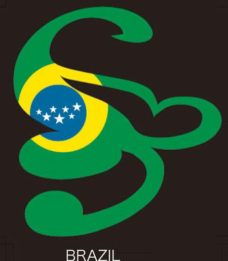 スクローバー LOGOステッカー／カッティングステッカー／17×15.5cm／BRAZIL