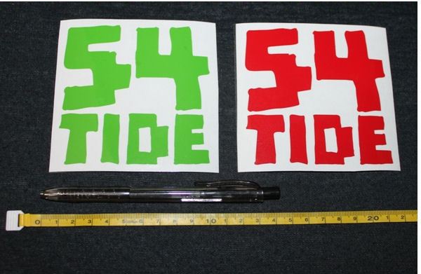 ��54TIDE��54ORIGINAL ���ꥸ�ʥ륫�åƥ��󥰥��ƥå���/9.5cm��9.5cm/5���顼 fiftyfourtide