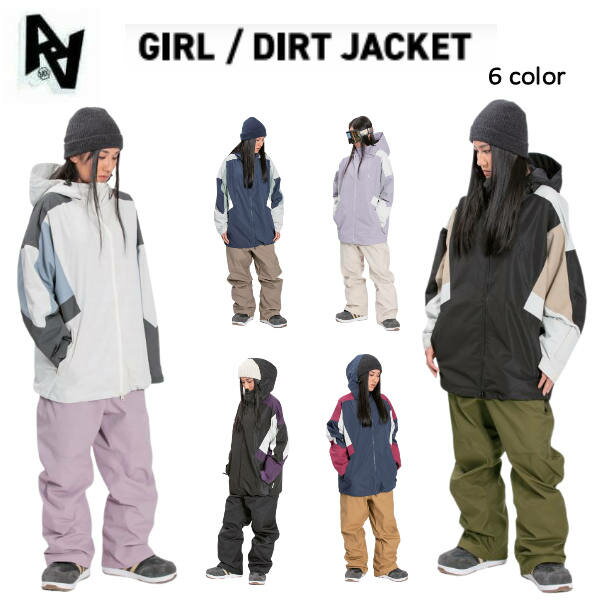 楽天surf＆snow 54TIDE【AA HARD WEAR】2022/2023 ダブルエーハードウェア DIRT JACKET レディース スノージャケット アウター スノーウェア スノーボード S/M/L/XL 6カラー【あす楽対応】