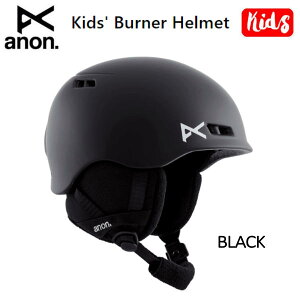 【ANON】アノン 2022/2023 Kids Anon Burner Helmet キッズ ヘルメット プロテクター BURTON スノーボード パーク フリーラン S-M/L-XL BLACK 正規品【あす楽対応】