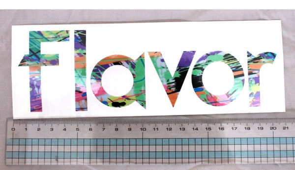 ��FLAVOR�ۥե쥤�С���GRAPHIC���������åƥ��󥰥��ƥå�����20.1��6.1cm��6���顼