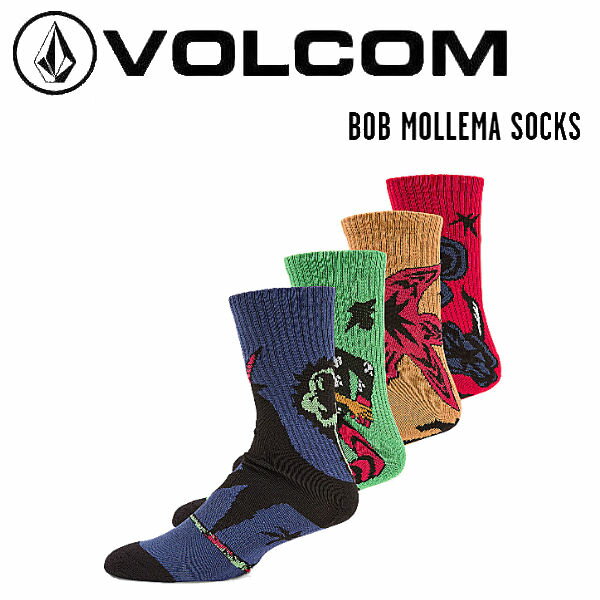 【VOLCOM】ボルコム 2022秋冬 BOB MOLLEMA SOCKS 4 PIECES メンズ ソックス 靴下 ストリート アウトドア 小物 アクセサリー ONE SIZE AST【正規品】【あす楽対応】