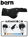 【BERN】バーン INNER BLACK KNIT メンズアップグレードインナー HARD HAT用 ヘルメットインナー 耳あて/S-M,L-XL/ブラック