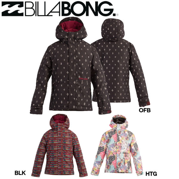 【BILLABONG】ビラボン SHELLY JACKET ガールズ スノージャケット スノーウェア ウエア キッズ 可愛い 初心者 ビギナー 子供 3カラーSM..