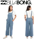 【BILLABONG】ビラボン 2021春夏 BILLABONG レディース 【FOLLOW THE SUN】 PAINT BY NUMBERS デニムオールインワン プール 海 アウトドア 25/26 BLK【あす楽対応】(4)