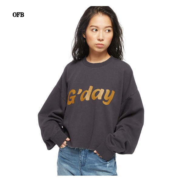 【BILLABONG】ビラボン 2022春夏 レディース 【MY SECRET BEACH COLLECTION】 HEY GDAY CROPPED CREW クロップドトレーナー ジム ヨガ UVカット 日焼け防止 プール 海水浴 BBQ サーフィン M/L 3カラー【あす楽対応】