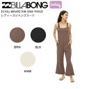 【BILLABONG】ビラボン 2023年春夏 レディース【CHILLWEAR】RIB ONE PIECE オールインワン ジャンプスーツ M/L 3カラー【正規品】(4)