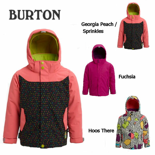 【BURTON】バートン 2019-2020 Toddler Burton Elodie Jacket ガールズ スノーボードウェア 長袖 フード ジャケット キッズ 子供用　2T・3T・4T・5/6 3カラー【BURTON JAPAN正規品】【あす楽対応】