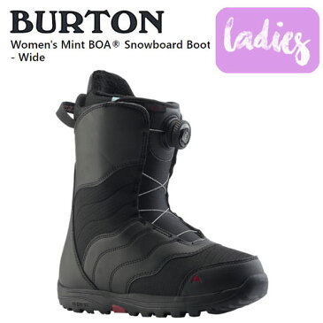 【予約受付中】【BURTON】2022/2023 バートン Women's Mint BOA? Snowboard Boots - Wide レディース ミント ボア ブーツ スノーボード 22.0~23.5 ブラック【正規品】【あす楽対応】