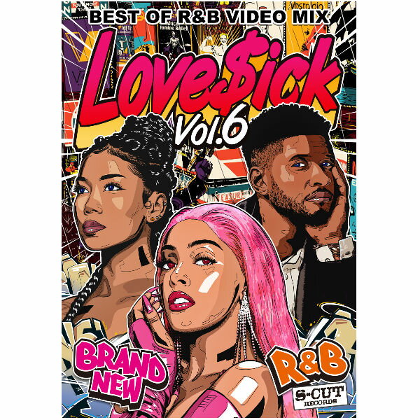 【LoveSick Vol.6】Best Of R B VIDEO MIX アールアンドビー DVD 120分 DOJA CAT JHENE AIKO USHER ドジャキャット ジェネアイコ アッシャー【あす楽対応】