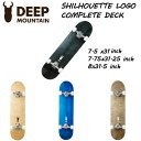 【DEEP MOUNTAIN】シルエットロゴ スケートボード コンプリート セット 初心者 おすすめ スケボー kids キッズ ジュニア 子供にも ディープマ...