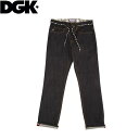 【DGK】ディージーケー2015秋冬/ICON STRETCH JEAN メンズデニムパンツ ジーパン ジーンズ/28 30 32/RAW INDIGO【あす楽対応】