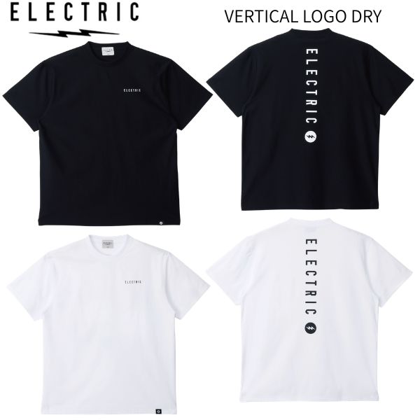 【ELECTRIC】エレクトリック VERTICAL LOGO DRY S/S TEE メンズ ラッシュガード 半袖 ドライTシャツ トップス UVカット 吸水速乾 接触冷感 防蚊加工 アウトドア キャンプ M/L/XL 2カラー【正規品】
