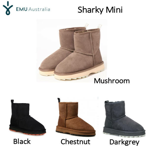 【EMU Australia】エミュ Sharky Mini 厚底ムートンブーツ Australian Sheepskin ファー 撥水加工 ムレ軽減 ファッショナブル正規販売代理店