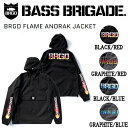 【BASS BRIGADE】バスブリゲード 2021春夏 BRGD FLAME ANORAK JACKET メンズ アノラック ジャケット プルオーバー 撥水 耐水 アウトドア フィッシング M / L / XL 4カラー【あす楽対応】 1