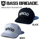 【BASS BRIGADE】バスブリゲード 2023春夏 BRGD ARCH TRUCKER CAP メンズ トラッカーキャップ スナップバック アウトドア フィッシング ONE SIZE 2カラー【あす楽対応】