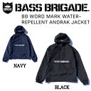 【BASS BRIGADE】バスブリゲード 2021秋冬 BB WORD MARK WATER-REPELLENT ANORAK JACKET メンズ アノラックジャケット プルオーバー アウトドア フィッシング M/L/XL 2カラー【あす楽対応】