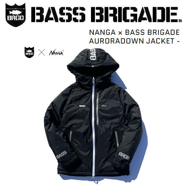 【BASS BRIGADE】バスブリゲード 2022秋冬 NANGA BASS BRIGADE AURORADOWN JACKET ナンガ ダウン ジャケット アウトドア フィッシング S/M/L/XL BLACK/WHITE/REFLECTOR【あす楽対応】