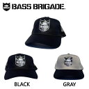 【BASS BRIGADE】バスブリゲード 2021春夏SHIELD LAKE CAMO TRUCKER HAT トラッカーハット キャップ スナップバック アウトドア フィッシング 釣り ONE SIZE 2カラー【あす楽対応】