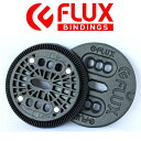 【FLUX BINDING 】フラック ビンディング バートンEST板用 2ホール ディスク プレート BURTON ESTのボードに取り付けるパーツ 2HOLE DISCS バインディングパーツ