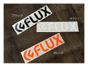 【FLUX BINDING】フラックス LOGO DIECUT STICKER Large ロゴカッティングステッカー シール スノーボード スノボー バインディング 22cm×5.3cm【あす楽対応】