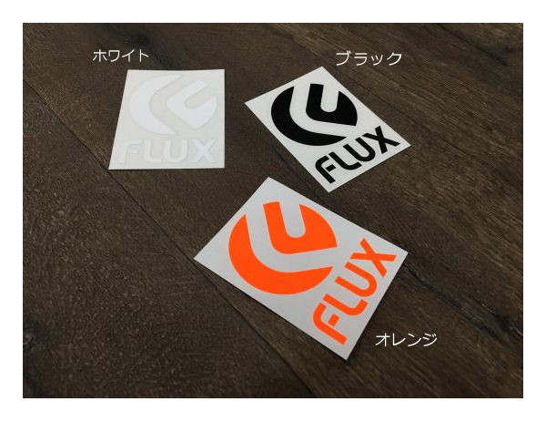 【FLUX】フラックス ICON DIECUT STICKER Small ロゴカッティングステッカー 6cm 8.3cm