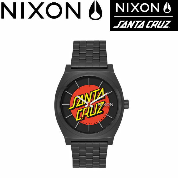 NIXONۥ˥ THE TIME TELLER  ǥ å ʥӻ ƥ顼 SANTA CRUZ BLACK/SANTA CRUZ 