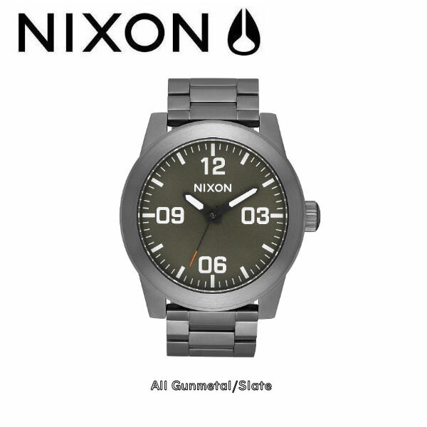 ニクソン 【NIXON】ニクソン/THE CORPORAL SS コーポラル メンズ レディース ウォッチ アナログ 腕時計/All Gunmetal/Slate【送料無料】【あす楽対応】