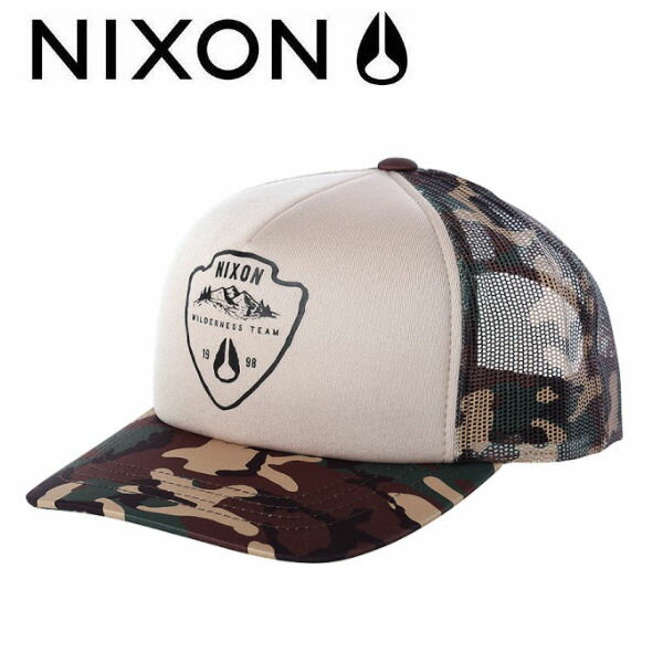 ニクソン Good Times Trucker Hat メンズ レディース メッシュキャップ スナップバック 帽子 WOODLAND CAMO カモ柄 FREE サイズ