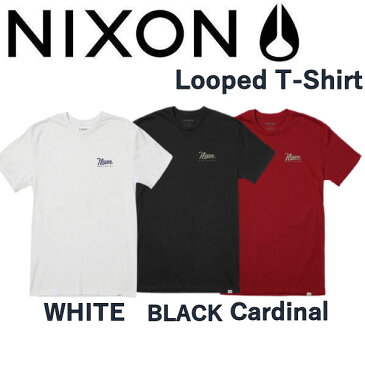 【NIXON】ニクソン Looped T-Shirt メンズ 半袖Tシャツ ティーシャツ トップス ロゴプリント キャンプ アウトドア M-L 3カラー【あす楽対応】