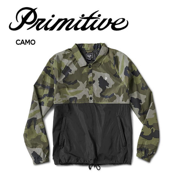 【Primitive】プリミティブ 2018秋 FALL AUTUMN ANORAK COACH JACKET メンズ アノラックジャケット コーチジャケット アウター 長袖トップス S・M・L