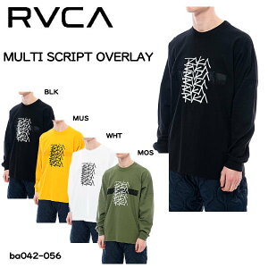 【RVCA】ルーカ 2020秋冬 メンズ MULTI SCRIPT OVERLAY ロングスリーブTシャツ ロンT 長袖 トップス ストリートファッション スケボー アウトドア 4カラー【正規品】【あす楽対応】