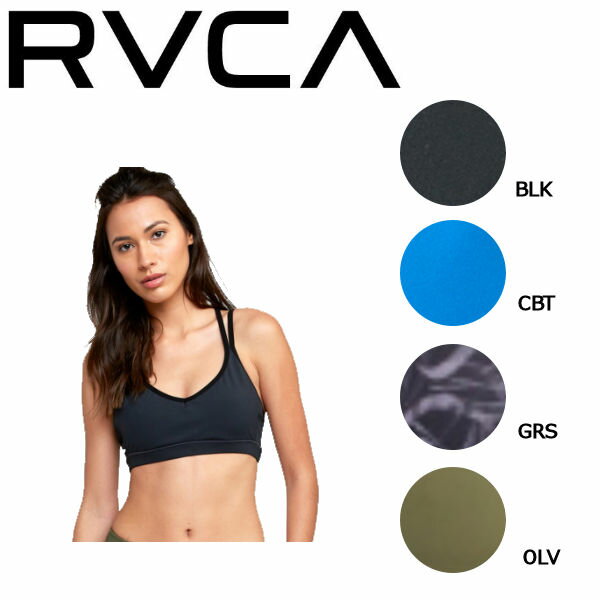 楽天surf＆snow 54TIDE【RVCA】ルーカ 2019春夏 IGNIGHT STRAPPY SPORTS レディース ブラトップ スポーツブラ 水着 トップス SUP ヨガ 水陸両用 RVCA SPORT XS・S 4カラー