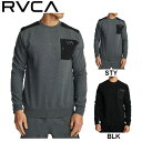 ルーカ 2020春夏 メンズ RVCA メンズ HYBRID CREW トレーナー トップス サーフィン スケートボード M/L 2カラー