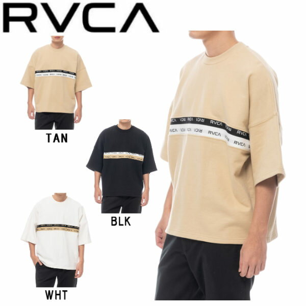 【RVCA】ルーカ 2020春夏 RVCA メンズ 2TONE JQ TAPE RVCA トレーナー 半袖トップス サーフィン スケートボード S・M・L・XL 3カラー【あす楽対応】