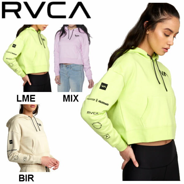 【RVCA】ルーカ 2020春夏 RVCA レディース SPORT HOODIE パーカー プルオーバー RVCA SPORT トップス アウトドア スケートボード サーフィン S/XS 3カラー【あす楽対応】