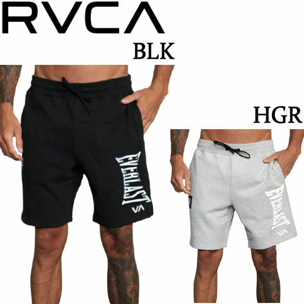 【RVCA】ルーカ FLEECE SHORT メンズ ハーフパンツ 半ズボン スウェット 裏毛 ボトムス パジャマ スケートボード ストリート アウトドア キャンプ S/M/L/XL 2カラー【正規品】