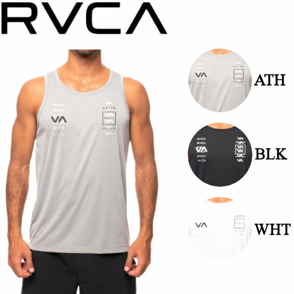 【RVCA】ルーカ 2021春夏 RVCA SPORT メンズ DOUBLE DOWN HB TANK タンクトップ ラッシュガード サーフィン フィットネス S/M/L/XL 3カラー【あす楽対応】