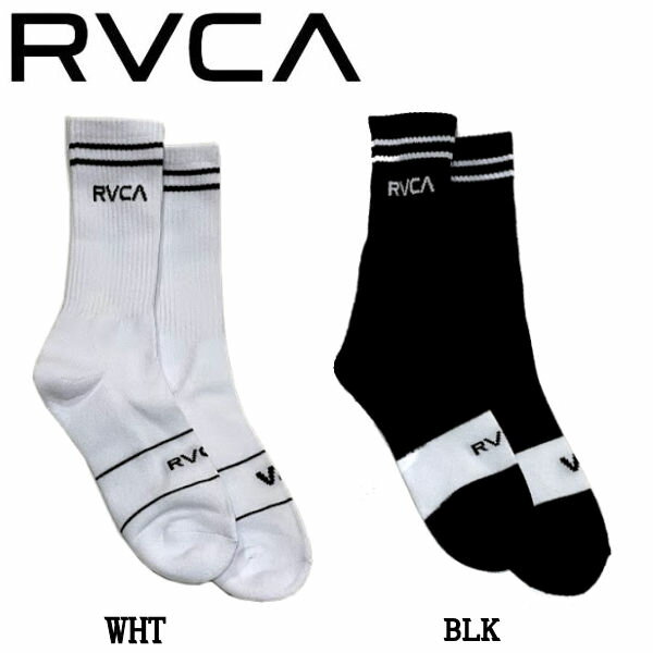 【RVCA】ルーカ 2021春夏 RVCA メンズ SOCKS ソックス rogo ロゴ サーフィン 海 アウトドア キャンプ ONE SIZE 2カラー【あす楽対応】