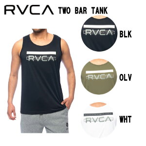 【RVCA】ルーカ 2021秋冬モデル RVCA SPORT メンズ TWO BAR TANK タンクトップ ノースリーブ サーフィン スケートボード 海 アウトドア キャンプ ラッシュ トップス S/M/L/XL 3カラー【あす楽対応】