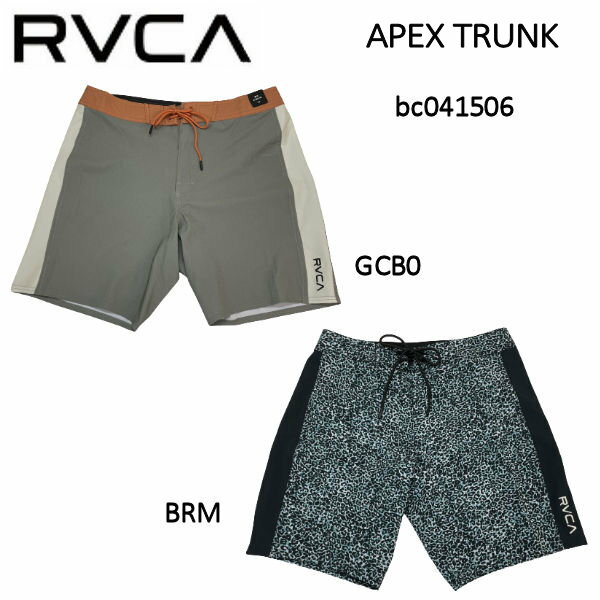 楽天surf＆snow 54TIDE【RVCA】ルーカ 2022春夏 メンズ APEX TRUNK ボードショーツ サーフトランクス BC041506 スケートボード サーフィン キャンプ 2カラー【あす楽対応】