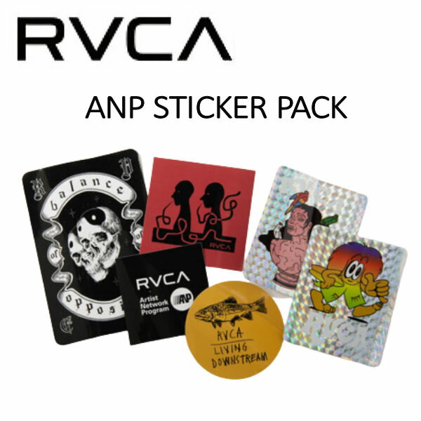 【RVCA】ルーカ ANP STICKER PACK アート ステッカー セット サーフィン スノーボード スケートボード サーフィン アウトドア 釣り フィッシング 正規品 【あす楽対応】