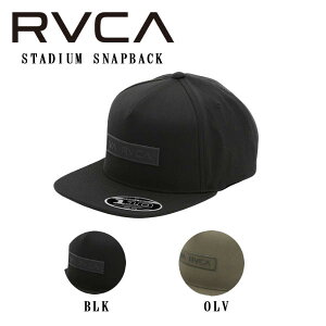 【RVCA】ルーカ 定番モデル RVCA STADIUM SNAPBACK キャップ 帽子 スナップバック スケートボード サーフィン アウトドア キャンプ 2カラー【あす楽対応】
