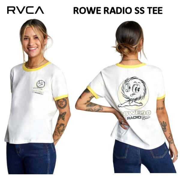 【RVCA】ルーカ 2022春夏【CAMILLE ROWE】ROWE RADIO SS TEE レディース 半袖 ショートスリーブ Tシャ..