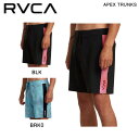 【RVCA】ルーカ 2023春夏 RVCA メンズ APEX TRUNKS ボードショーツ サーフパンツ 水着 ボトムス トランクス サーフィン 28/30/32 2カラー【正規品】【あす楽対応】