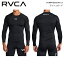 【RVCA】ルーカ 2023春夏 メンズ COMPRESSION LS ラッシュガード 長袖 トップス サーフィン プール 海 マリンスポーツ アウトドア S/M/L/XL【正規品】【あす楽対応】