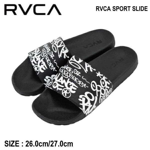 【RVCA】ルーカ 2023秋冬 メンズ RVCA SPORT SLIDE シャワーサンダル スリッパ 内履き アウトドア サーフィン 海 プール 8/9 26.0cm-27.0cm【正規品】【あす楽対応】